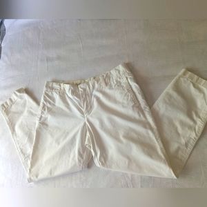 J.Crew ~Woman Size 6~ Of-White Summer Dress Crop Pants Slacks Stretch